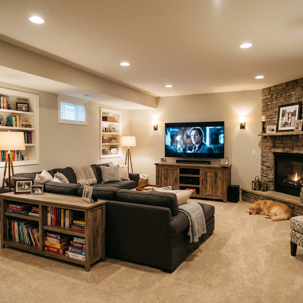 After: Basement Finishing